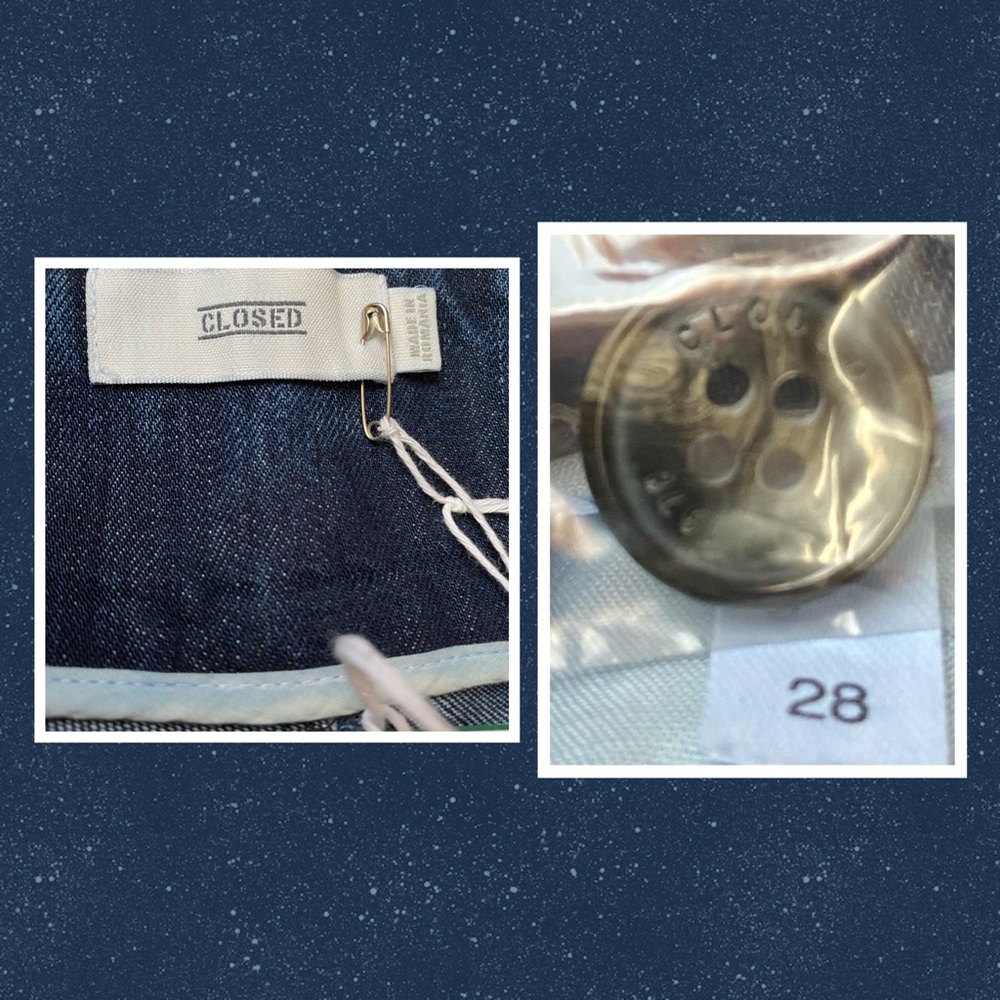 NWT ‘CLOSED’ ECO Friendly Bay Blue Straight Leg👖 - Picture 12 of 12